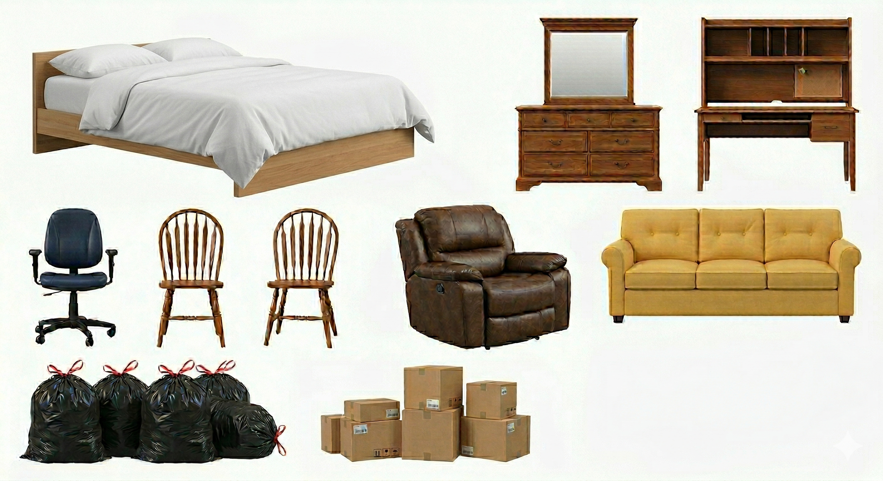 Three quarter truckload of junk